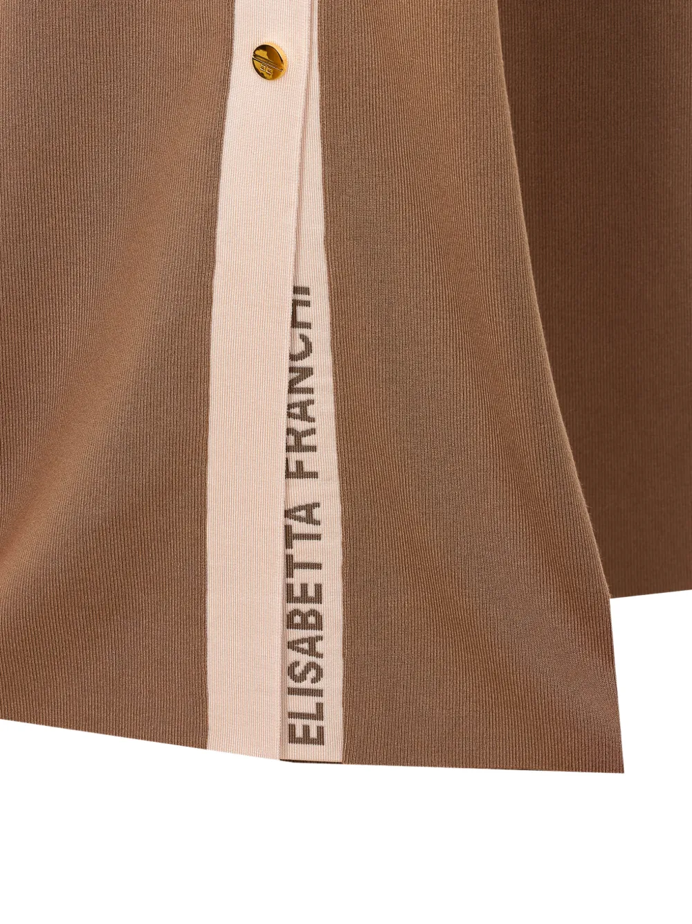 Elisabetta Franchi Broek met patch en knoop Bruin