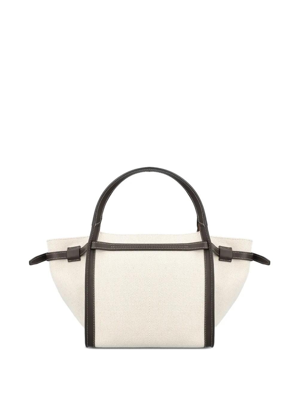 Tod's Canvas shopper met T gesp Beige