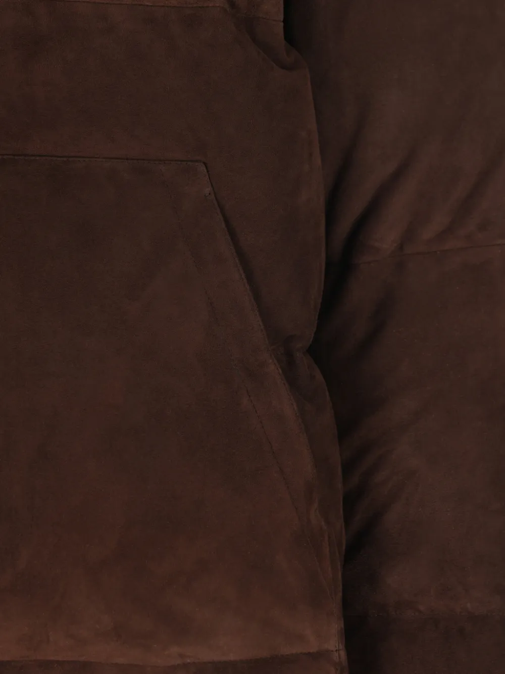  Tod's Suede Padded Coat - Brown 
