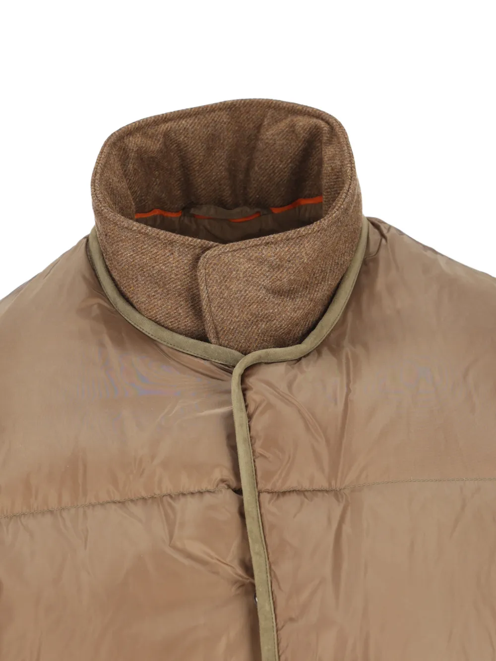  Tod's Logo-patch Quilted Coat - Neutrals 