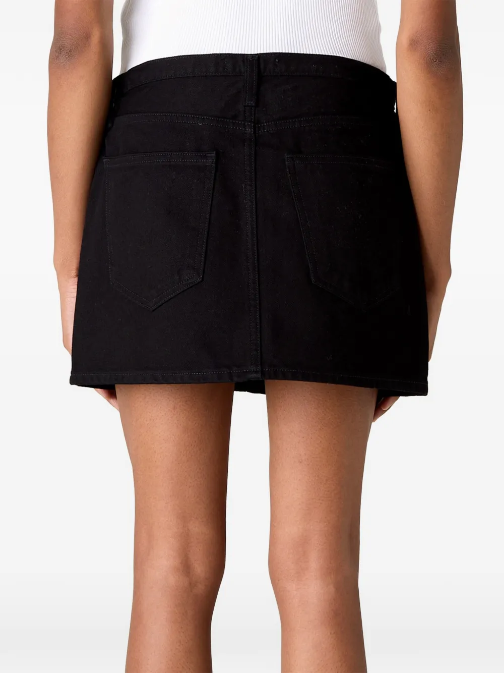  Agolde Keira Mini Skirt - Black 