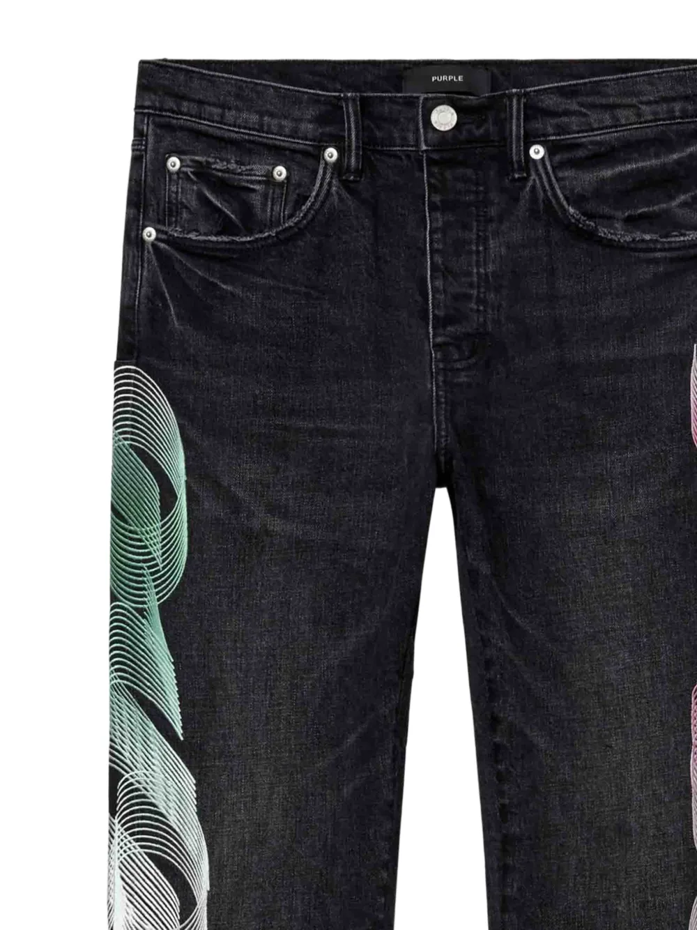 Purple Brand P005 jeans met kleurverloop Zwart