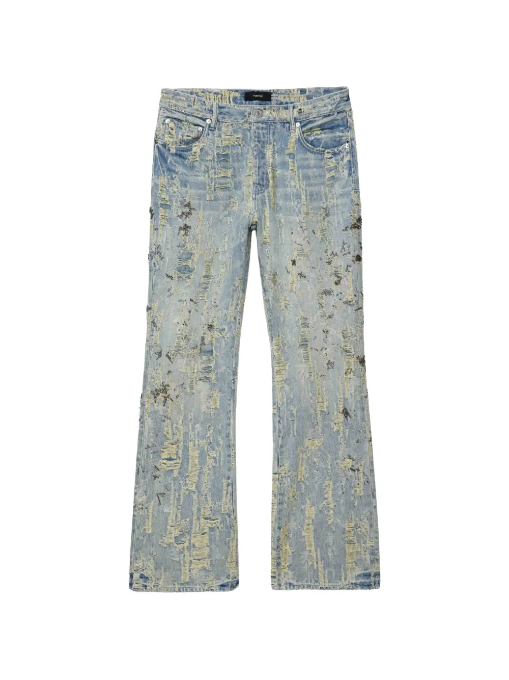 Purple Brand Jeans con effetto vissuto - Blu