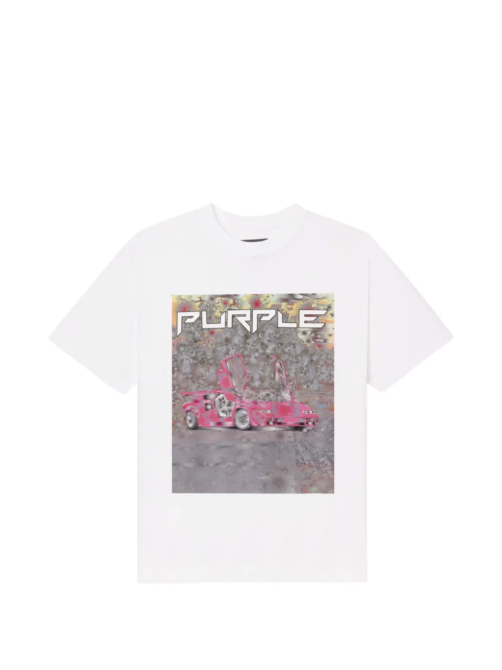 Purple Brand T-shirt con grafica - Bianco