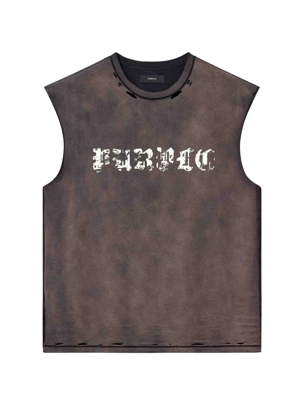 Purple Brand T-shirt smanicata - Marrone