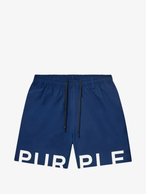 Purple Brand shorts con cordones en la pretina