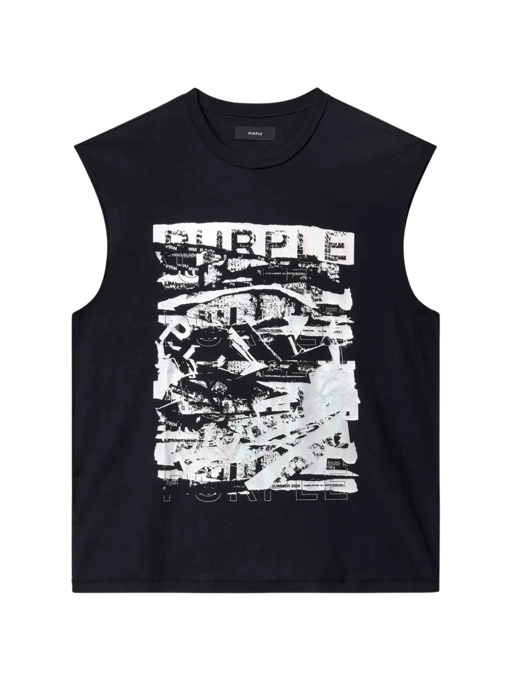 Purple Brand T-shirt smanicata - Nero