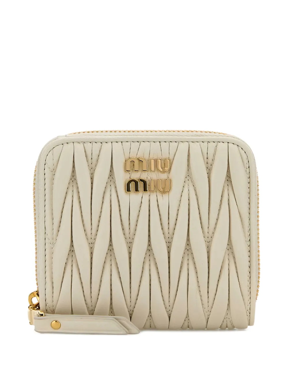 Miu Miu matelassé wallet - Bianco