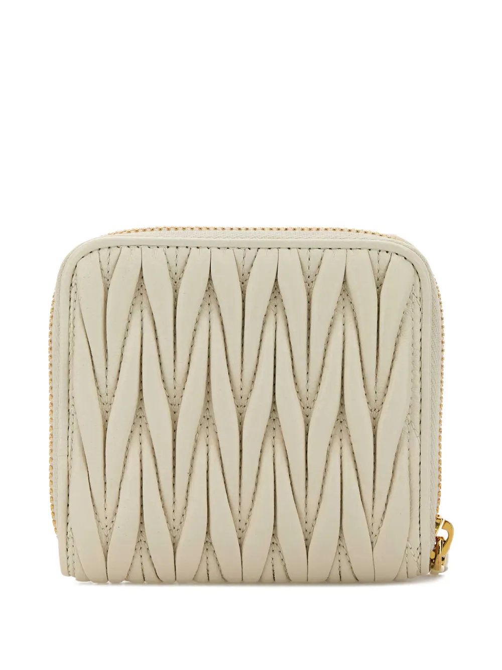  Miu Miu Matelassé Wallet - White 