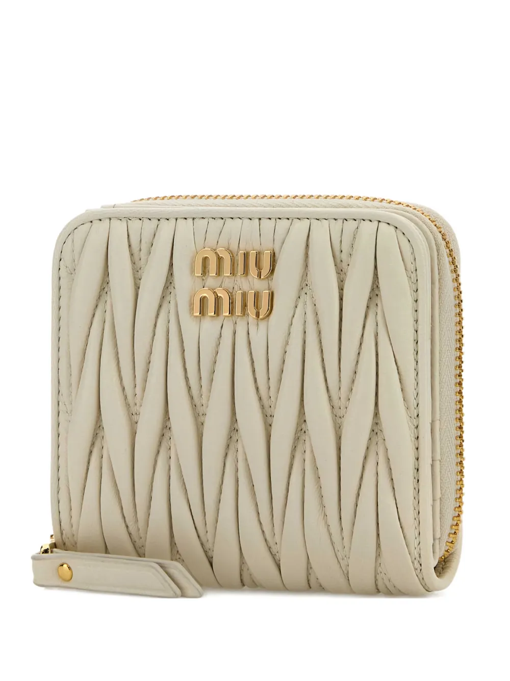  Miu Miu Matelassé Wallet - White 
