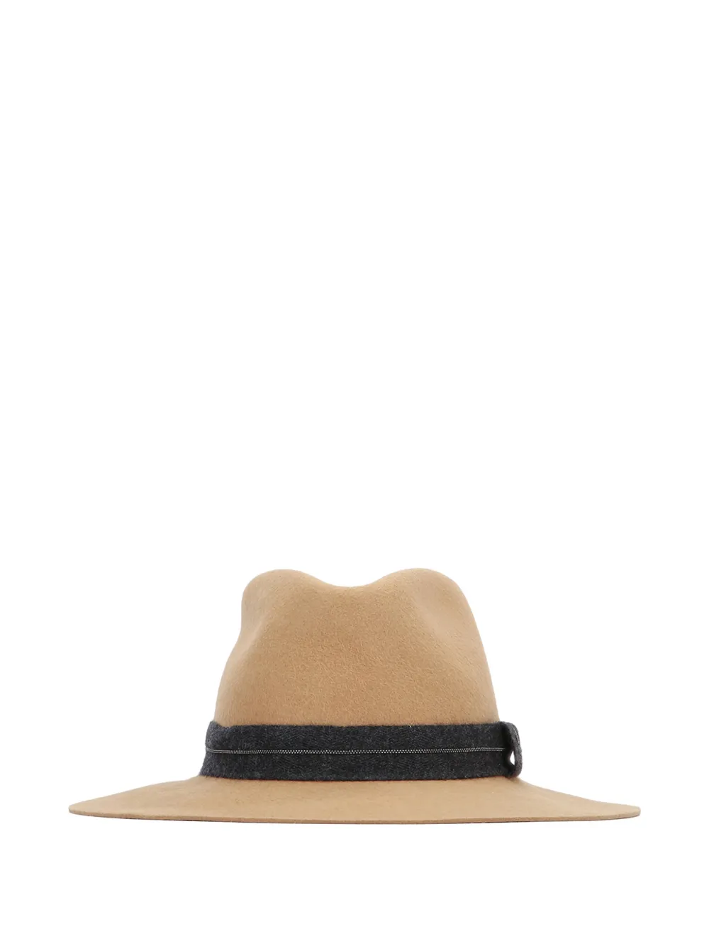 Brunello Cucinelli ribbon-trim hat - Toni neutri