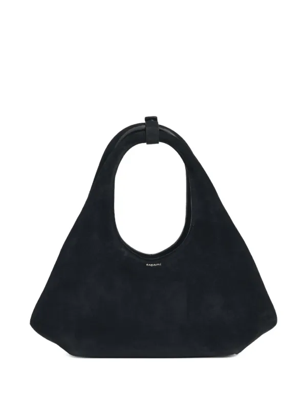 Coperni Mini Folded Leather Tote Bag in Black