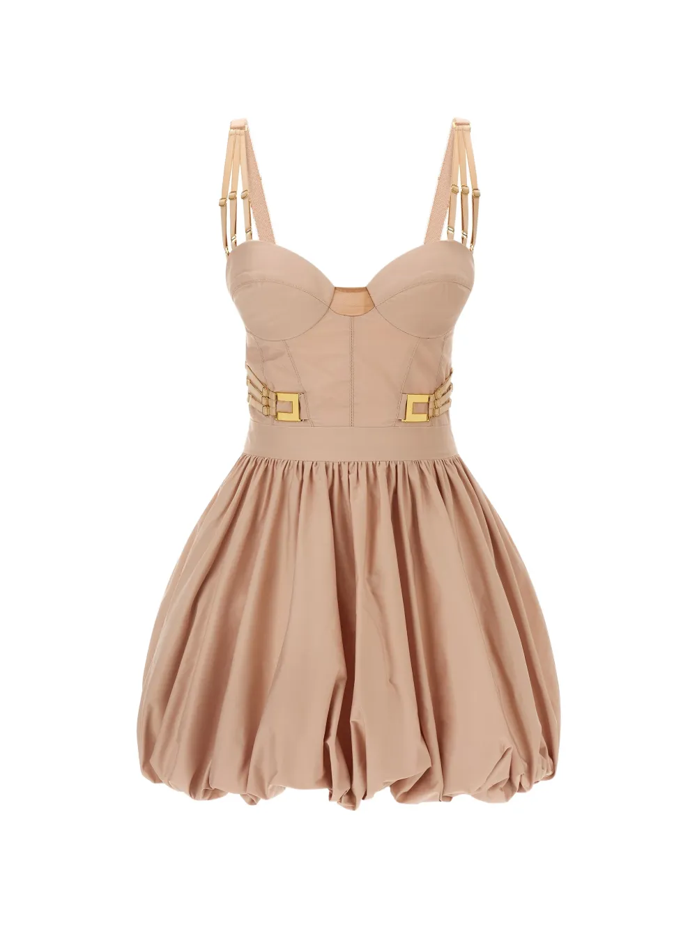 Elisabetta Franchi strapless mini dress - Toni neutri