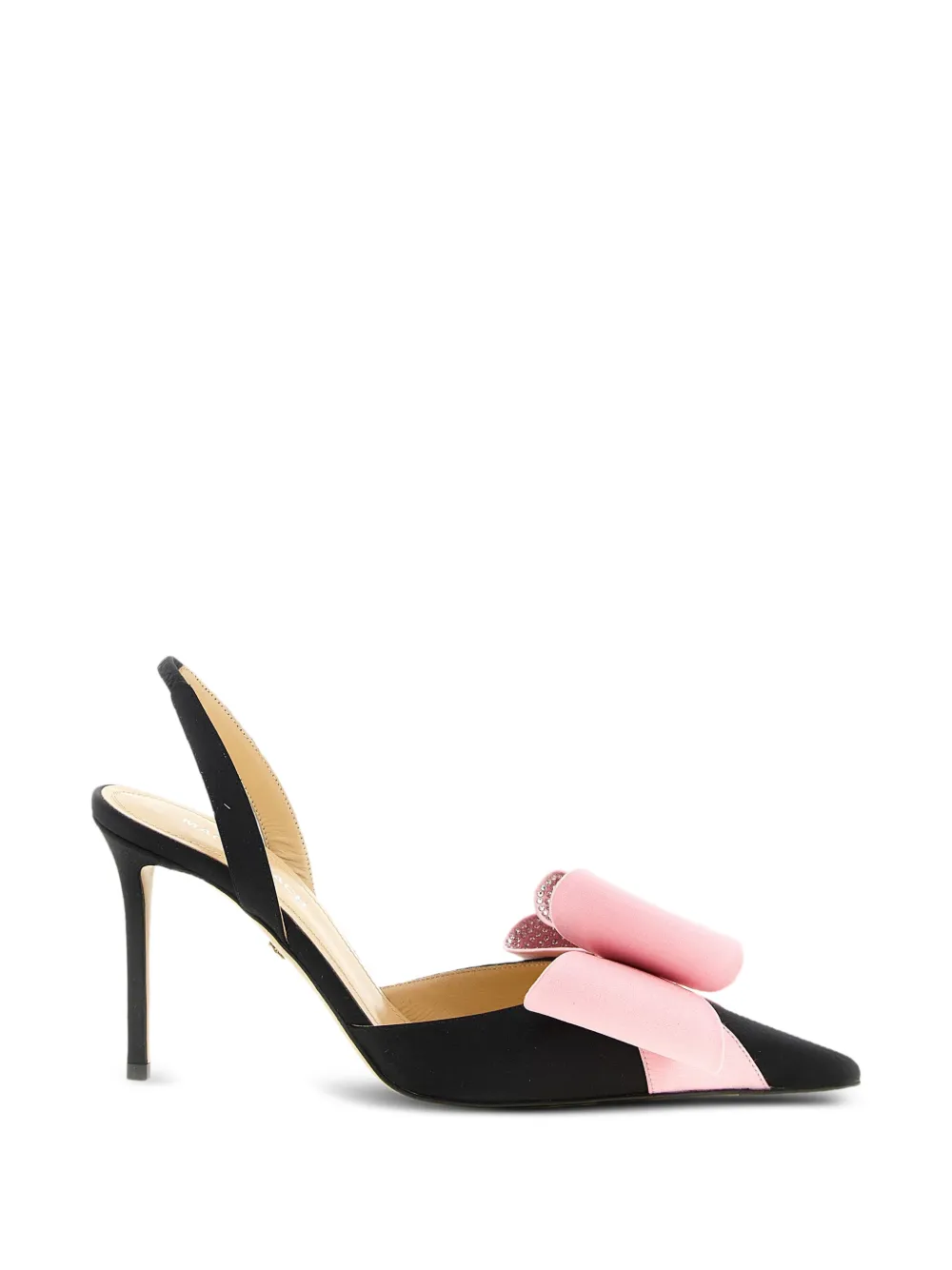 MACH & MACH Le Cadeau bow-detail pointed pumps Zwart
