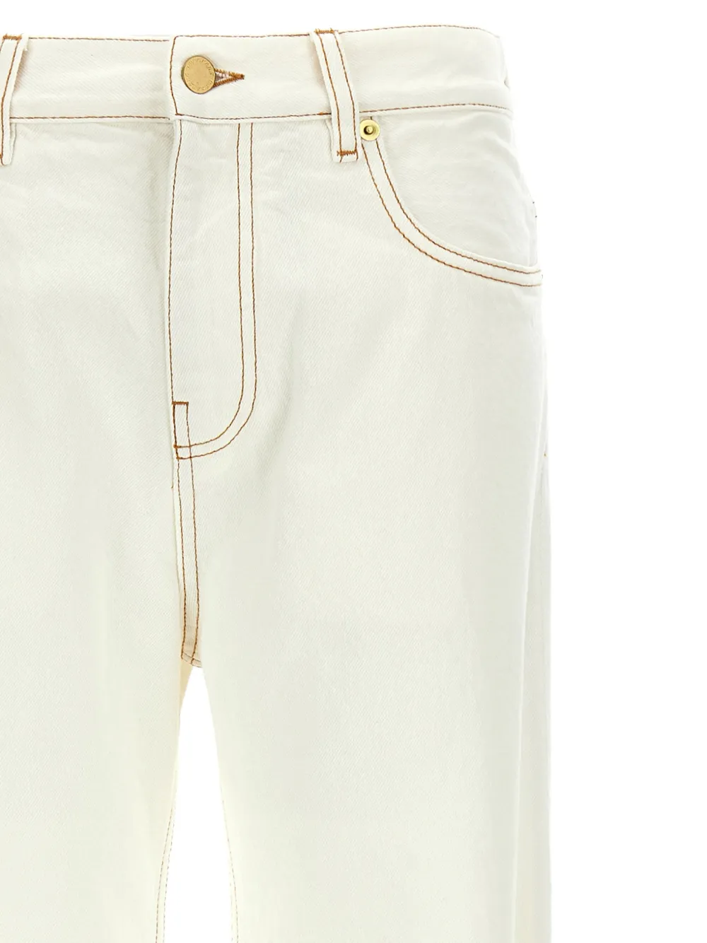 DARKPARK Marion jeans met ceintuur en zak Beige