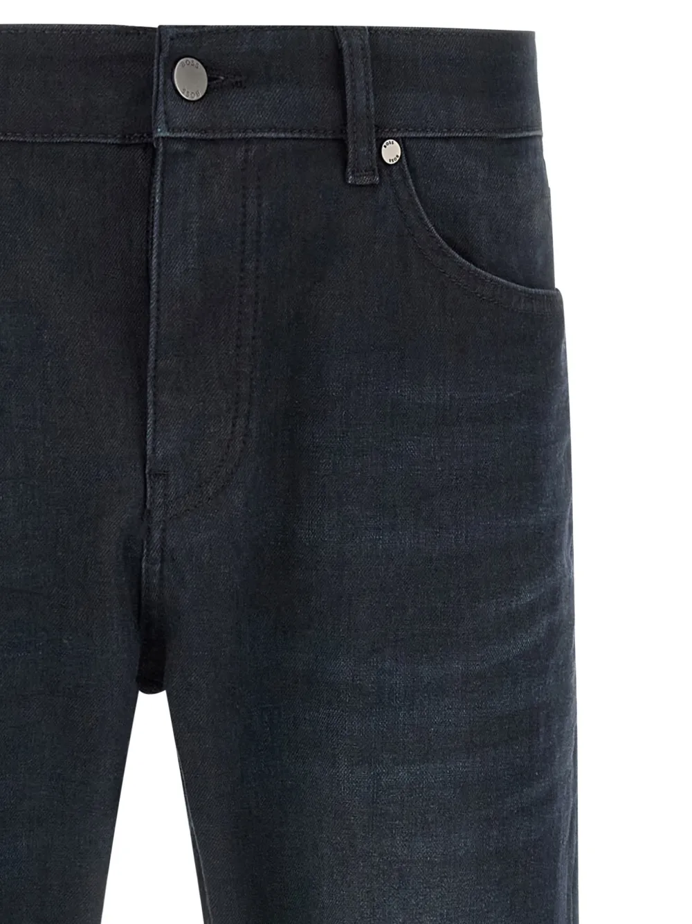 BOSS Delaware Blue slim-fit denim jeans Blauw