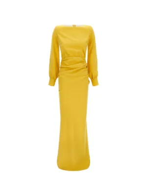 slim fit dress slacks Yellow Gold Smocked Ruffle Tiered Maternity Maxi Dress – PinkBlush main image 1