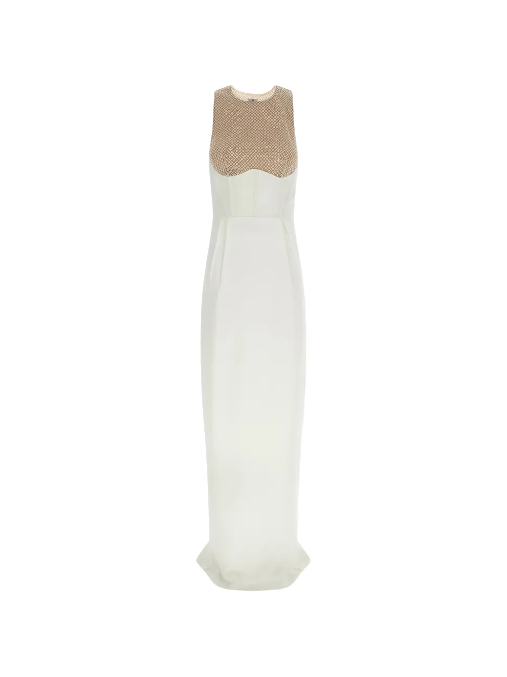 Elisabetta Franchi Red Carpet sleeveless maxi dress - Bianco