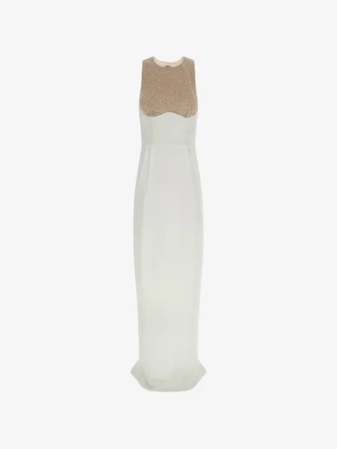 Elisabetta Franchi Red Carpet dress in lightweight crêpe fabric with elastic straps