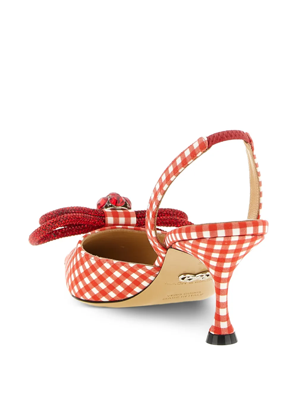  Mach & Mach Bow-detail Pattern Pumps - Red 