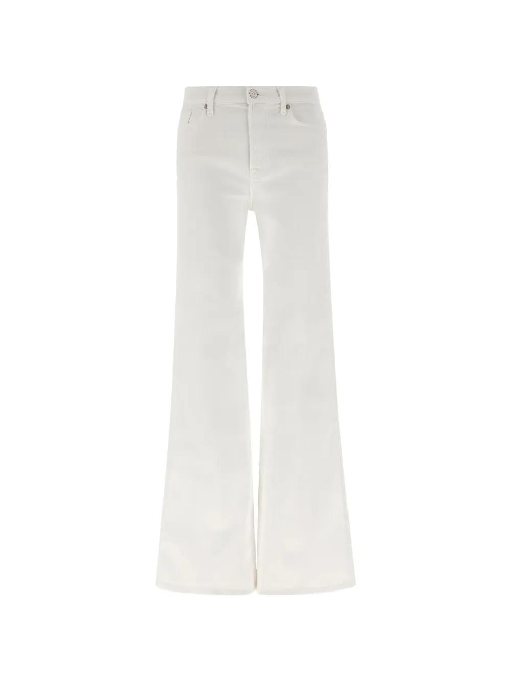 7 For All Mankind buttoned flared jeans - Bianco