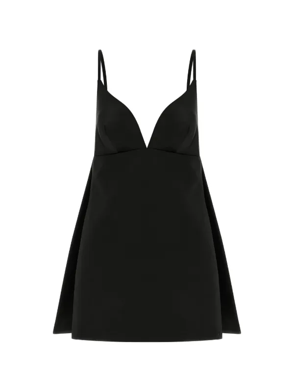美品 Elisabetta Franchi ブラックドレス イタリア製 Elisabetta Franchi - American Neckline Dress with Belt - Black