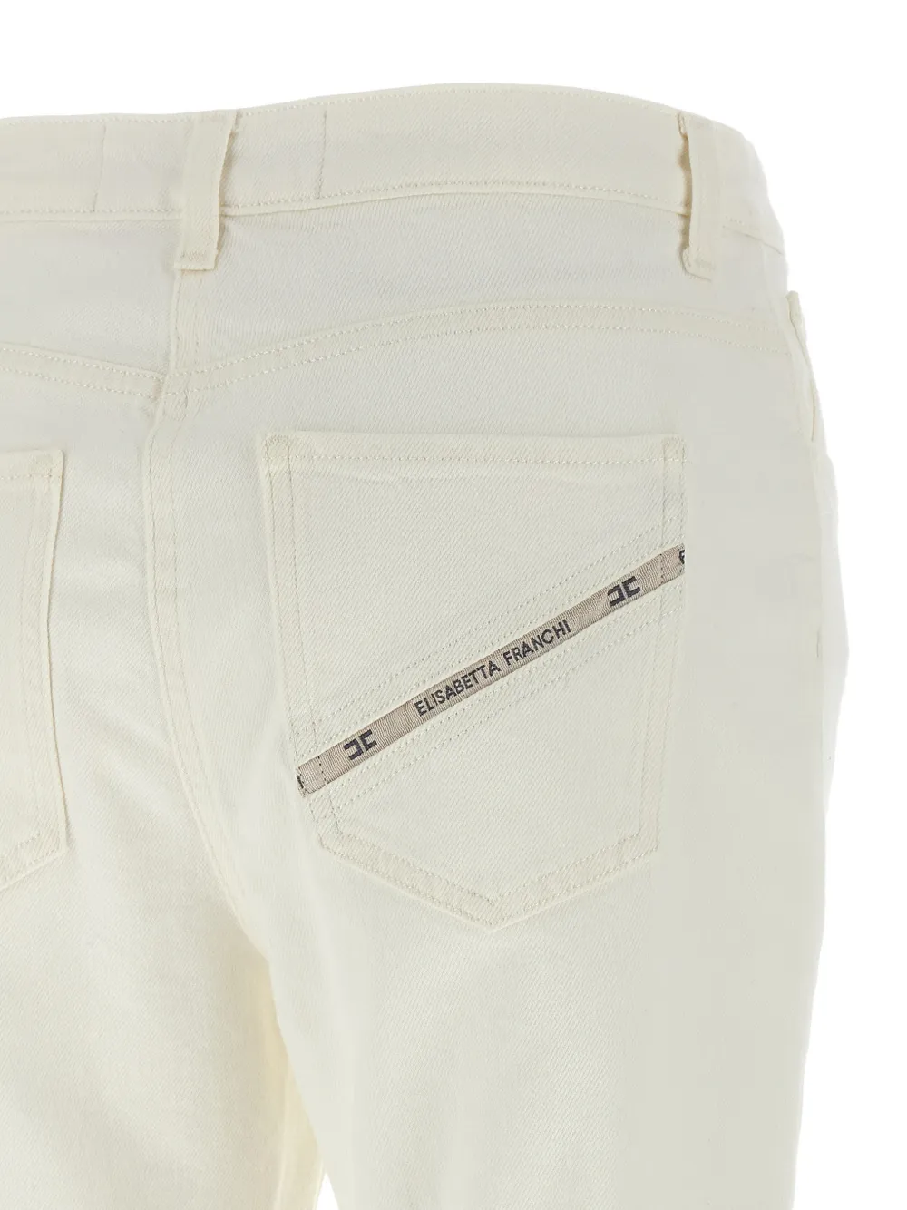 Belt-Loop Padlock-Detail Trousers