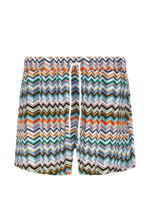 Missoni zigzag-pattern swim shorts
