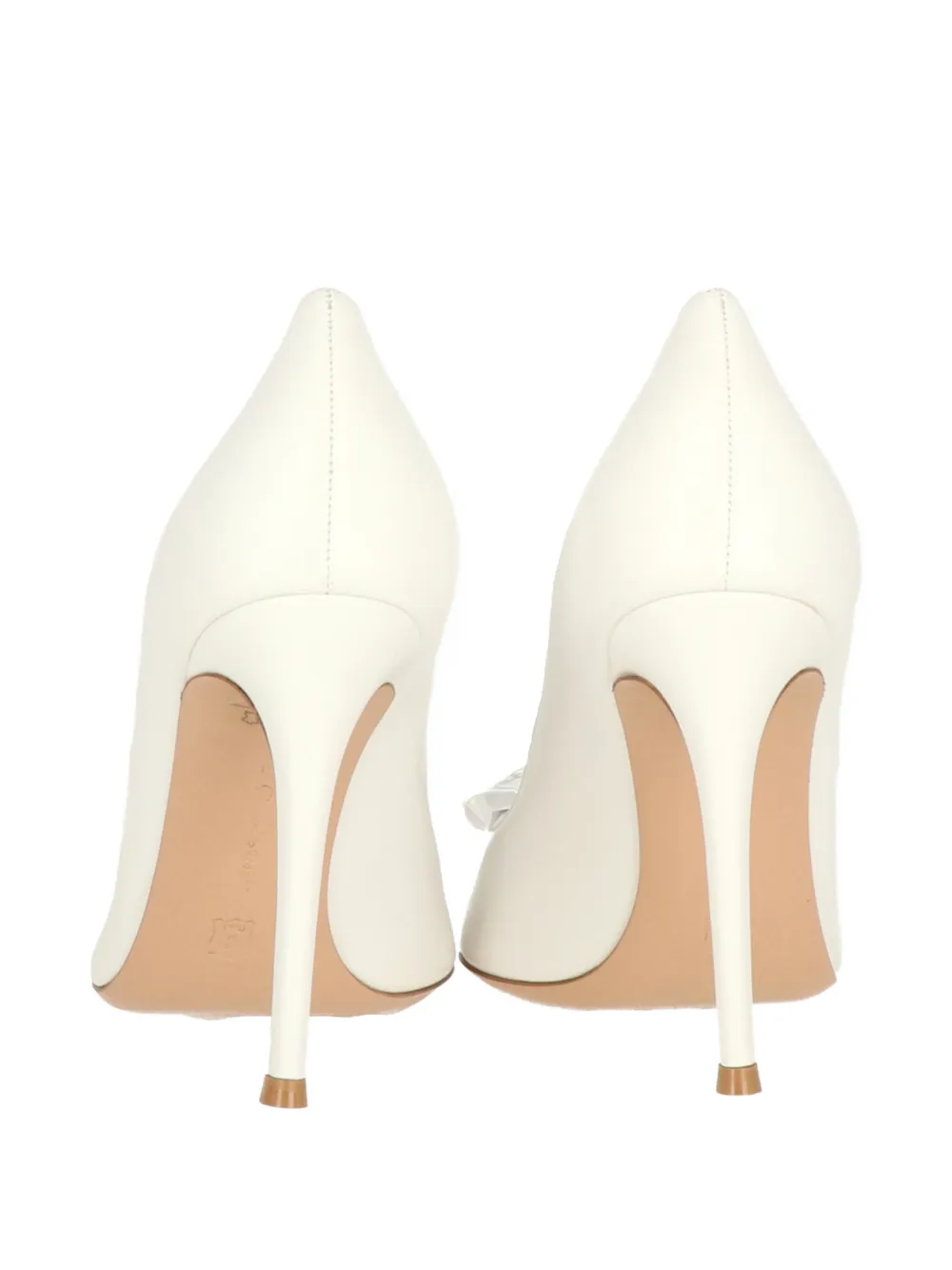 Gianvito Rossi Jaipur gemstone-embellishment pointed-toe pumps Wit