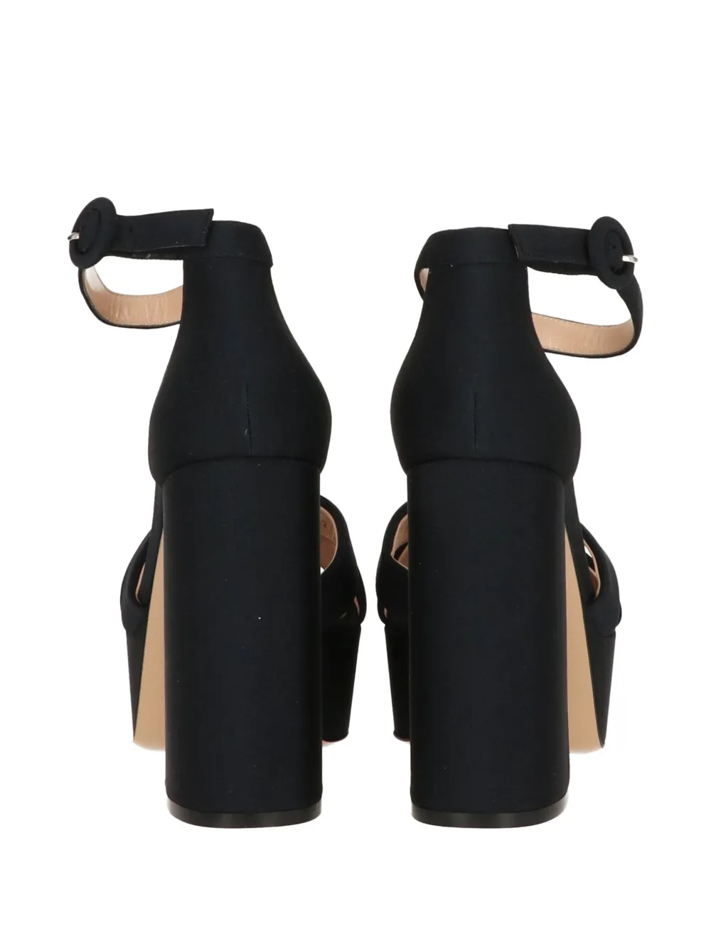 Gianvito Rossi ankle-strap platform sandals Zwart