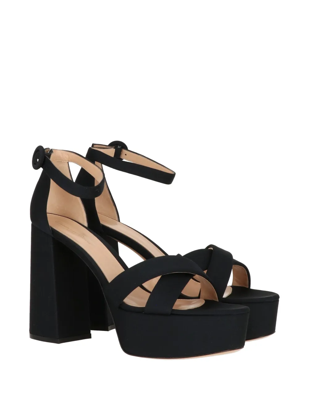 Gianvito Rossi ankle-strap platform sandals Zwart