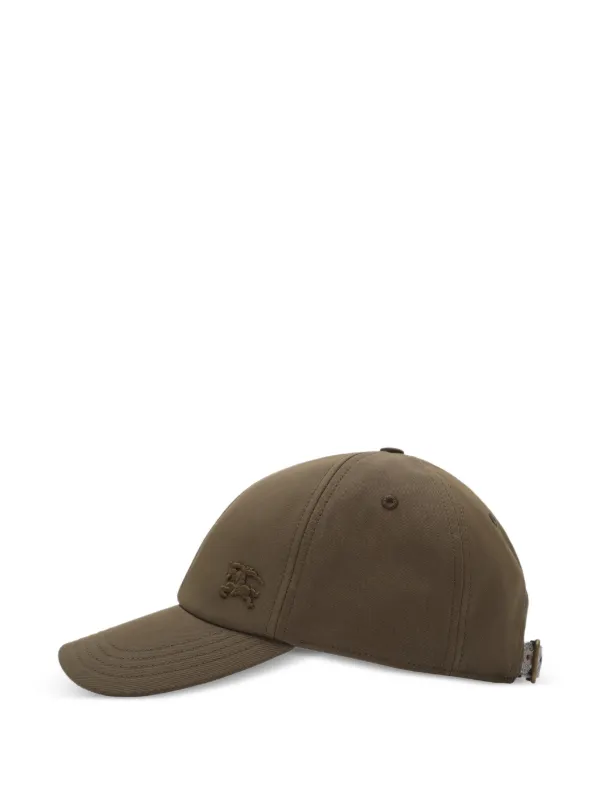 Burberry logo-embroidered Print Trim Hat | Green | FARFETCH