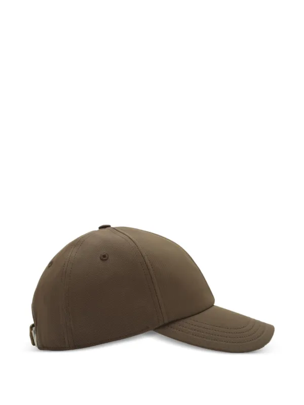 Burberry logo-embroidered Print Trim Hat | Green | FARFETCH
