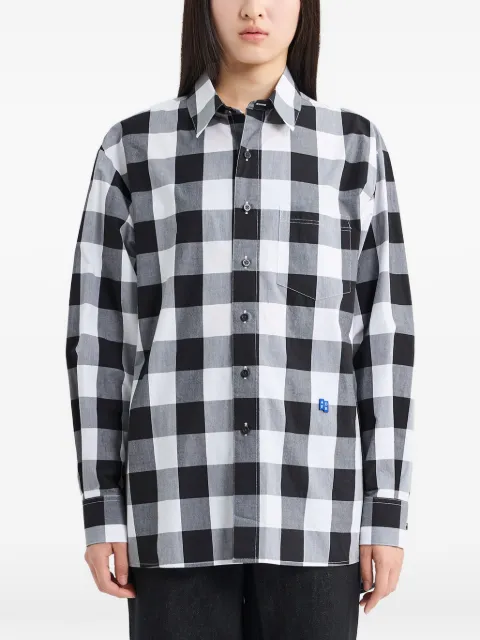 Ader Error checkered chest-pocket shirt