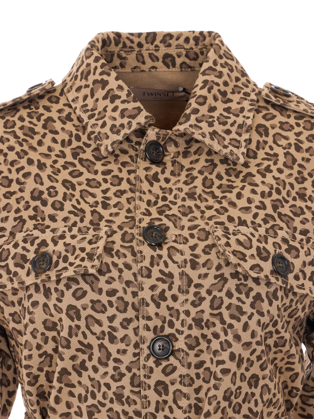 TWINSET Jack met luipaardprint Beige