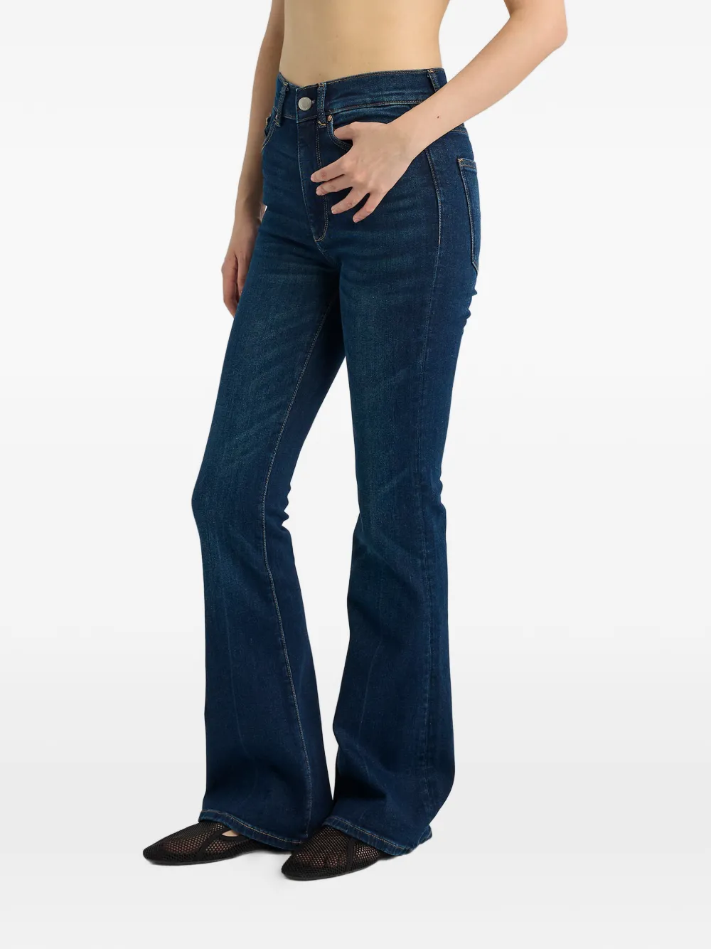  Dl1961 Vaqueros Bootcut De Talle Alto - Azul 