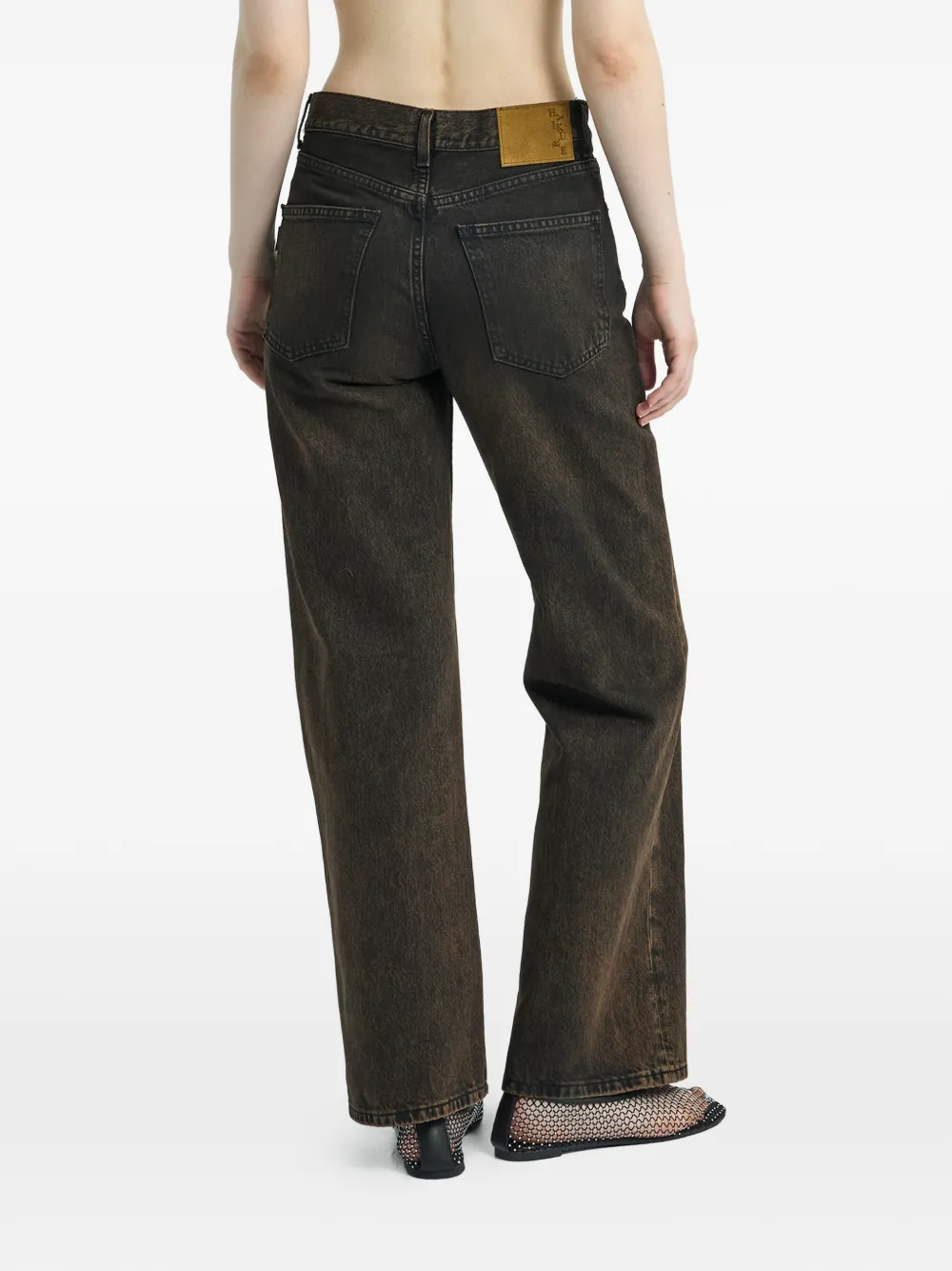 Haikure Jeans met vijf zakken Bruin