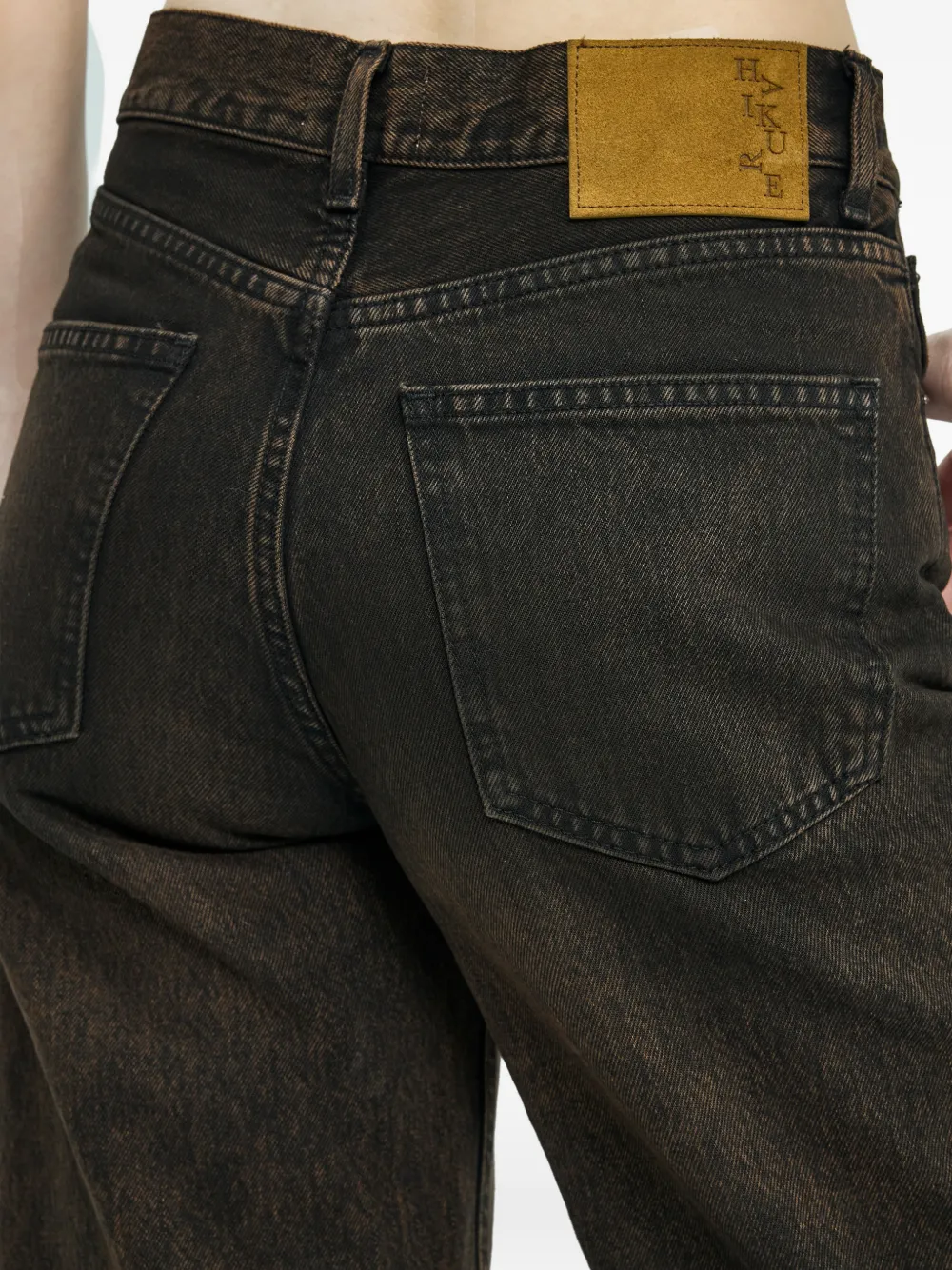 Haikure Jeans met vijf zakken Bruin