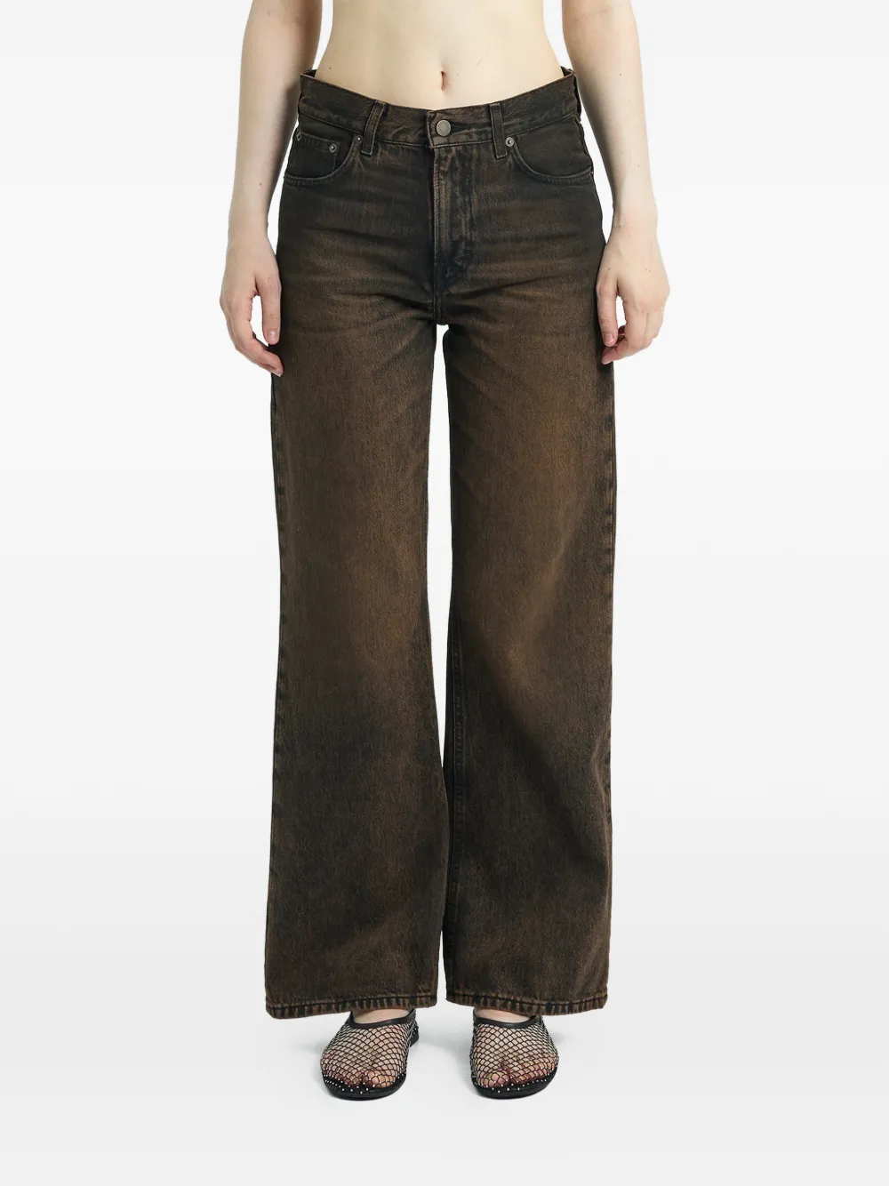 Haikure five-pockets jeans - Marrone