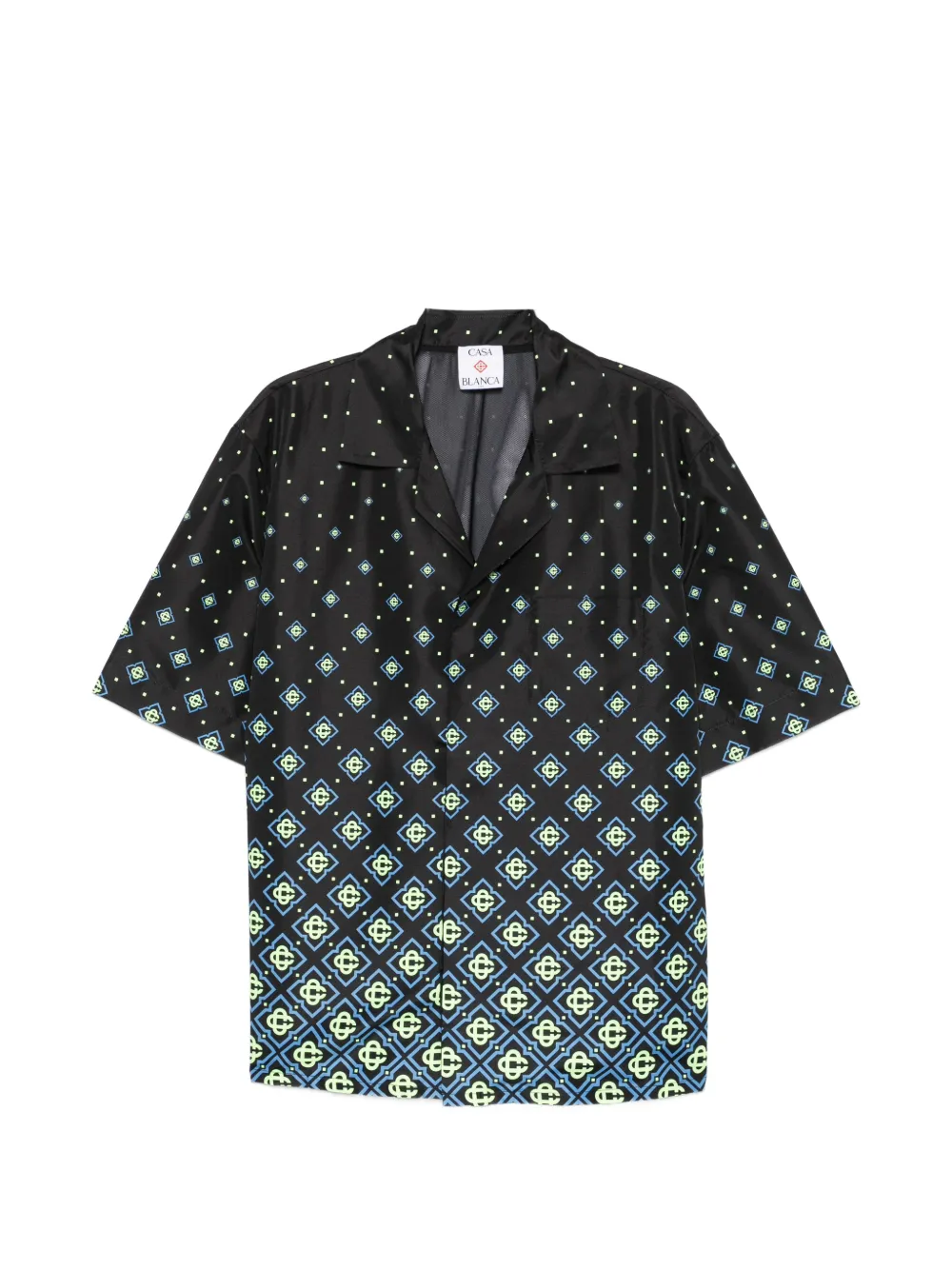 Casablanca geometric pattern shirt - Schwarz