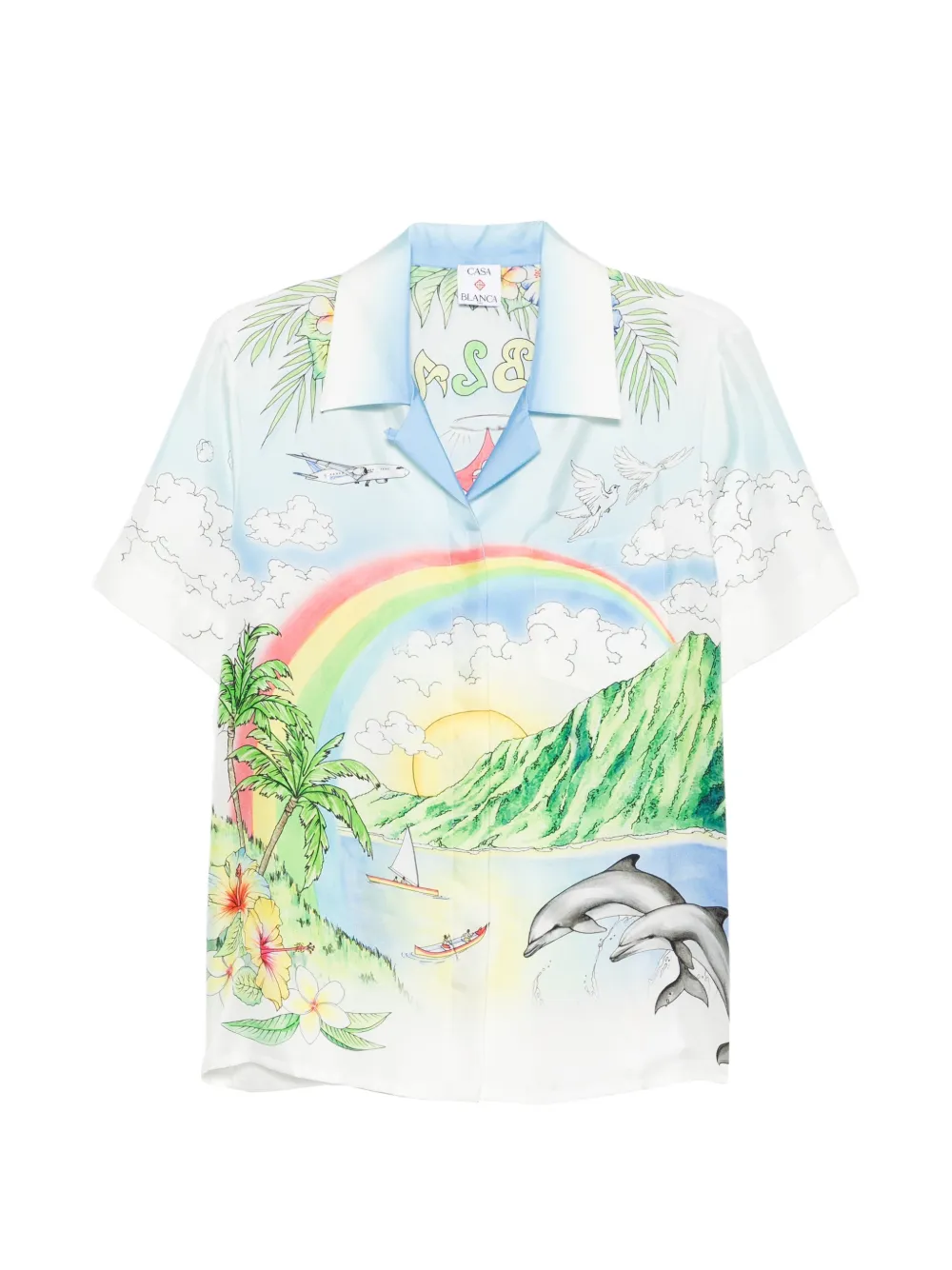 Casablanca Aloha graphic shirt - Blue