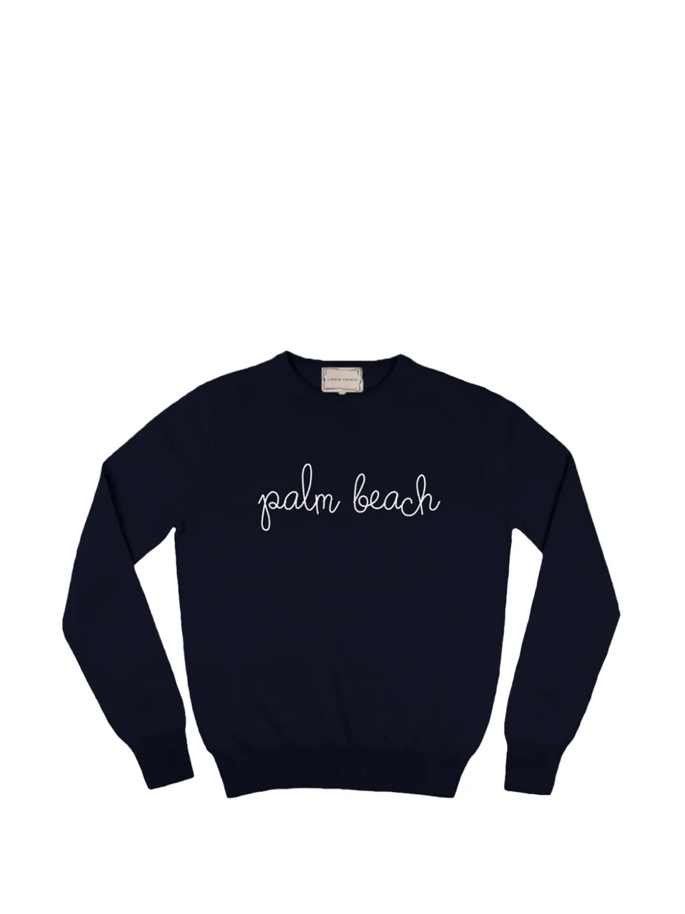 Lingua Franca crew-neck sweater - Blu