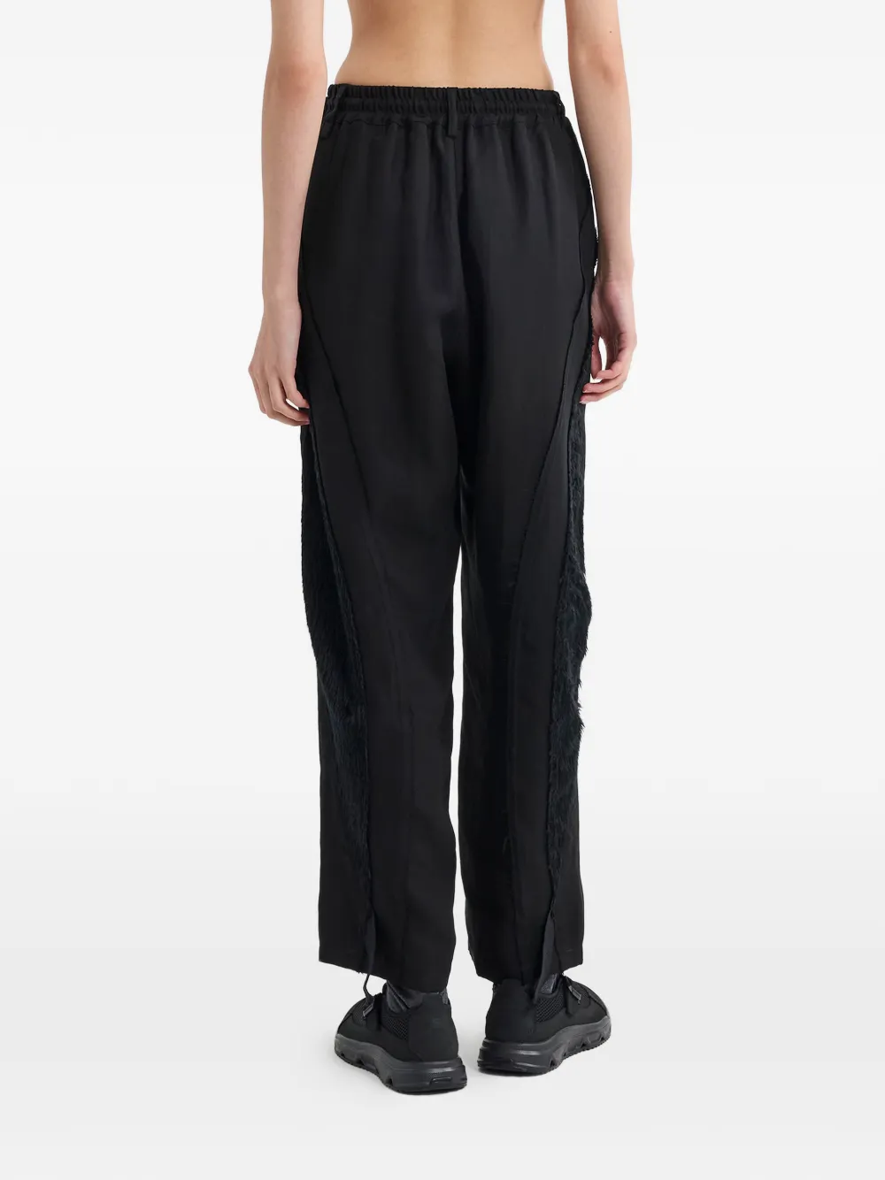 Song For The Mute Broek met trekkoord en textuur Zwart