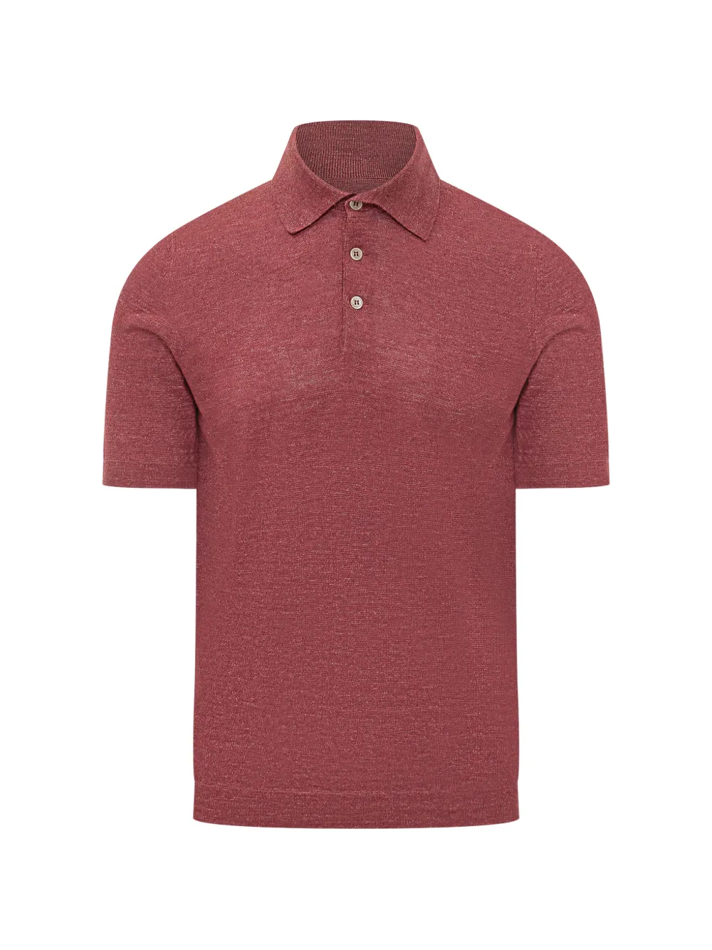Brunello Cucinelli buttoned polo shirt - Rosso
