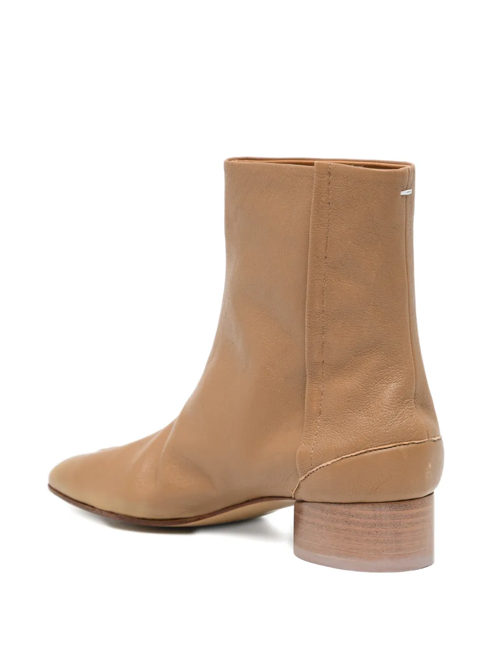 MM6 Maison Margiela Tabi heeled boots Beige
