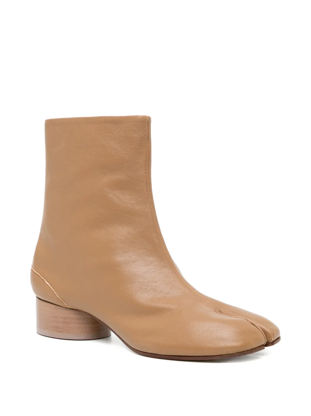 MM6 Maison Margiela Tabi heeled boots Beige