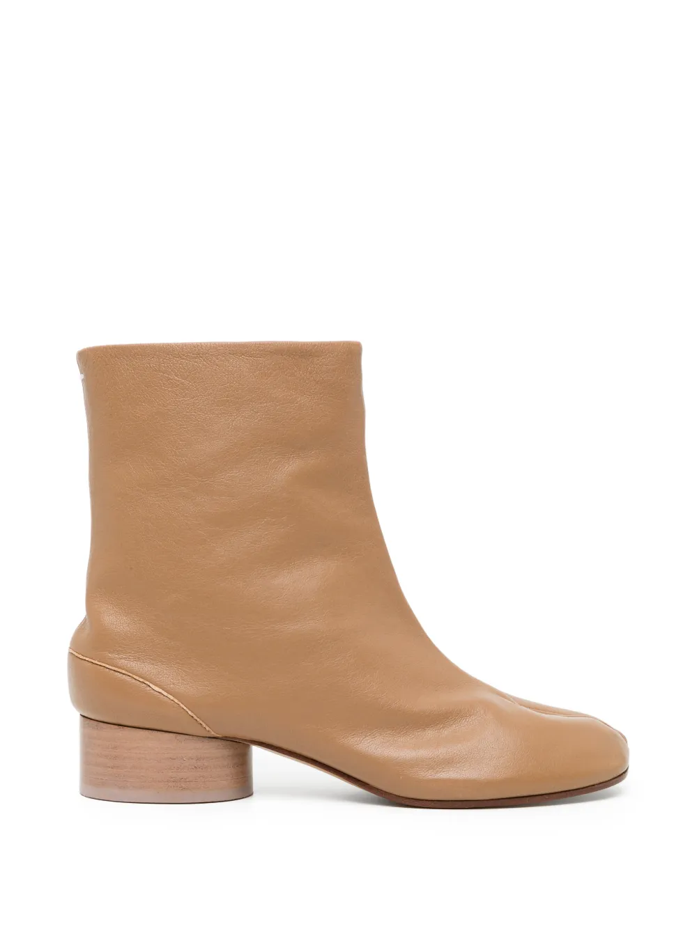 MM6 Maison Margiela Tabi heeled boots Beige