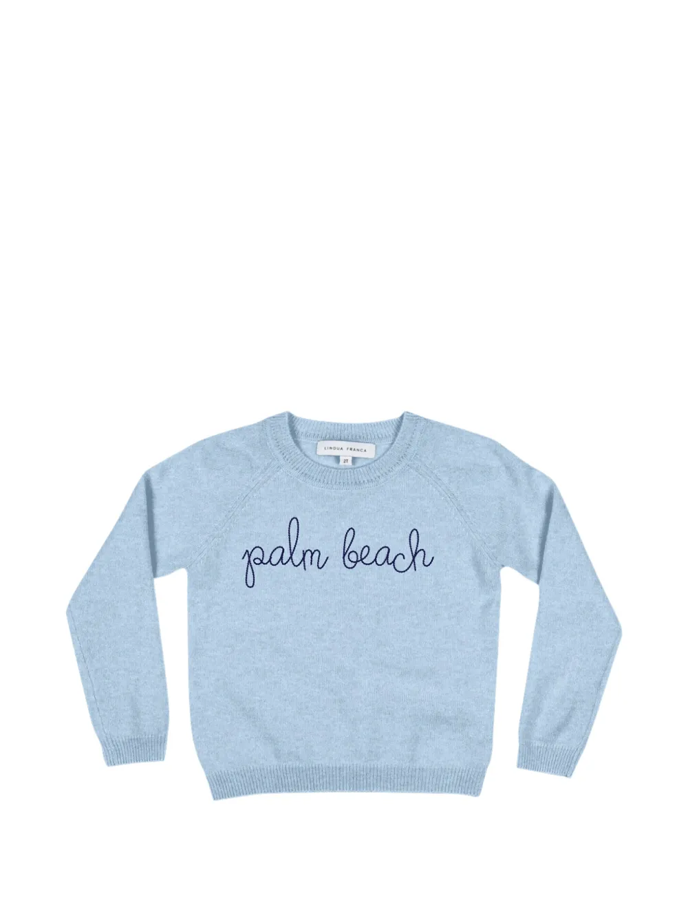 Lingua Franca crew-neck sweater - Blu