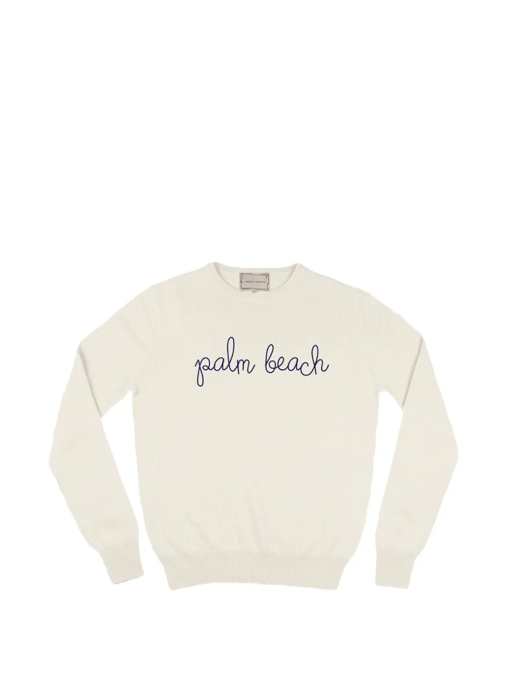 Lingua Franca crew-neck sweater - Toni neutri
