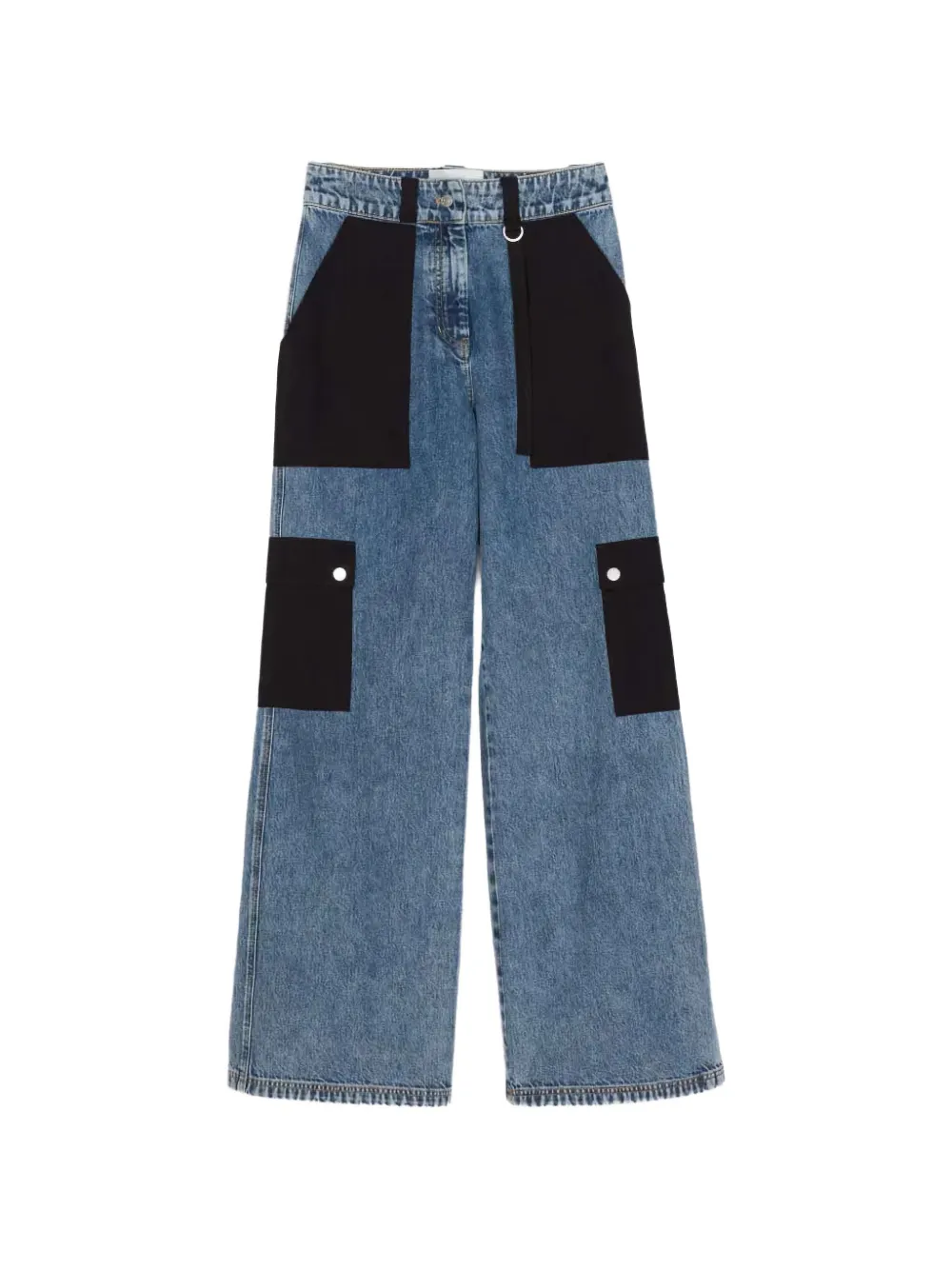 3.1 Phillip Lim colourblock pocket jeans - Blu